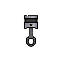 Piston icon illustration isolated on white background vector