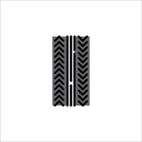 Tire treads on a white background vector