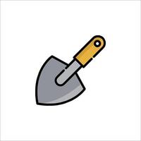 A shovel icon on a white background vector