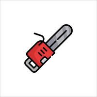 A chainsaw icon on a white background vector