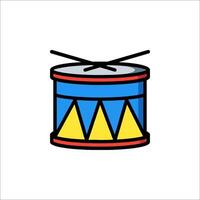 Drum icon illustration vector