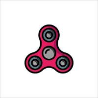 A pink fidget spinner on a white background vector