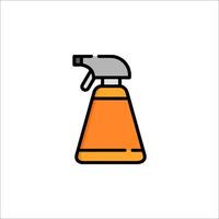 A spray bottle with a spray nozzle on it vector
