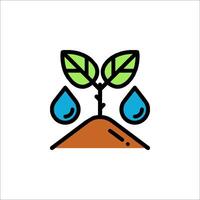 Water saving icon illustration vector