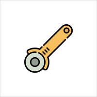 A wrench icon on a white background vector