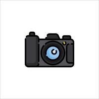 A camera icon on a white background vector