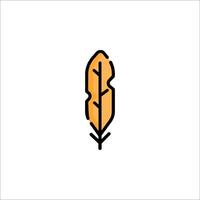 Feather icon illustration vector