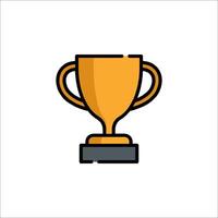 A trophy cup icon on a white background vector