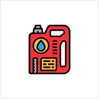 A gas can with a drop of water on it vector