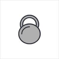 A kettlebell icon on a white background vector