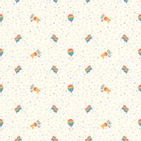 LGBTQ pattern with rainbow flag. Pride Parade. Pride Month multi colored fun backdrop vector