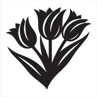 Captivating Tulip Flower Design Artwork vector