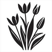 Refreshing Tulip Flower Pattern Design vector