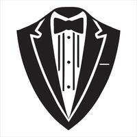 Smart Tuxedo Suit Design for Men vector