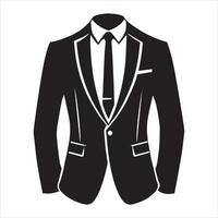 Distinguished Tuxedo Suit Artwork for Men vector