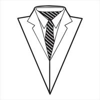 Refined Tuxedo Suit Artwork for Men vector