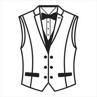 Creative Tuxedo Suit Illustration Concept vector