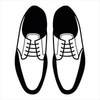 Minimalist Man Shoes Design for Visual Appeal vector