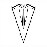 Stylish Tuxedo Suit Illustration for Men vector