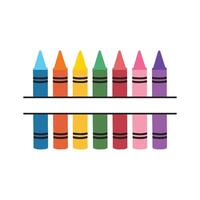 Artistic Colorful School Pencil Design Bundle vector