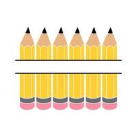 Creative Classroom Pencil Design Bundle vector