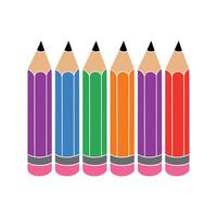 Creative Classroom Pencil Illustration Pack vector