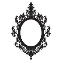 Moody Shadows Gothic Mirror Silhouette Art vector