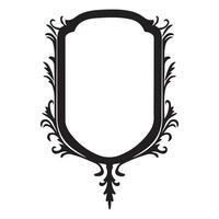 Gothic Mirror Silhouette with a Dark Twist vector