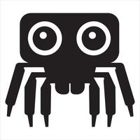 Minimalist Spiderweb Silhouette for Creative Projects vector