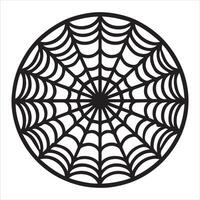 Unique Spiderweb Silhouette Graphic for Print vector