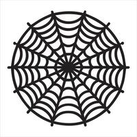 Stylish Spiderweb Silhouette Graphic for DIY Projects vector
