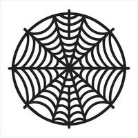 Abstract Spiderweb Silhouette for Creative Concepts vector