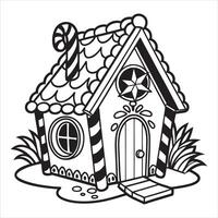 Gingerbread House Cookie Dough with Sugar and Spice vector
