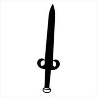 Minimal Dagger Icon Design vector