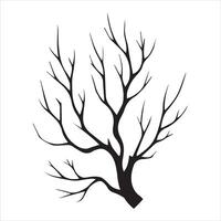 Tree Branch Silhouette Against the Horizon vector