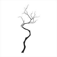 Intricate Tree Branch Silhouette Design vector