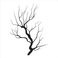 Serene Tree Branch Shadow Design vector