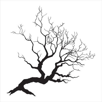 Elegant Tree Branch Silhouette Art