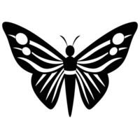 Flat Style Butterfly Illustration with Simple Design vector