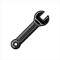 Homeware icon sets depiction of a wrench Black and vector