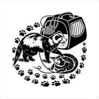 Illustration of unique cartoon character vector