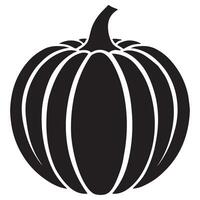 Silhouette of a Simple Pumpkin vector