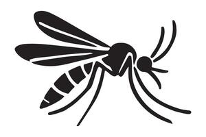Silhouette of a Mosquito Insect design vector