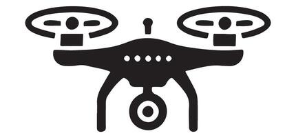 Drone Silhouette Illustration for Technology Designs vector