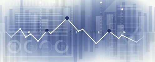 an abstract illustration of a graph chart vector