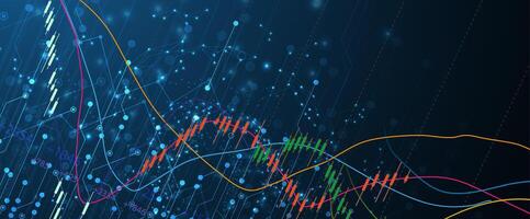 an abstract background with a line of data vector