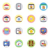 Pack of Smart Tech Flat Icon vector