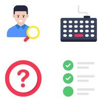 Set of user interface vector