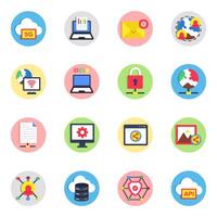 Pack of Networking and computer vector