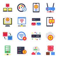 Pack of Duty Digital Networking vector